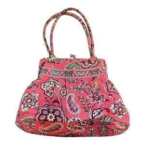 Vera Bradley Shoulder Bag Folk Loric Kiss Lock Purse